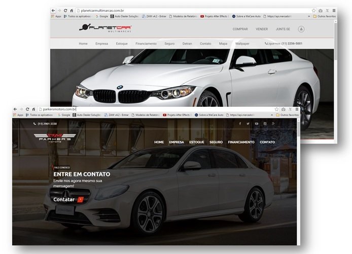  criação de sites Sistema de Revenda de Veículos