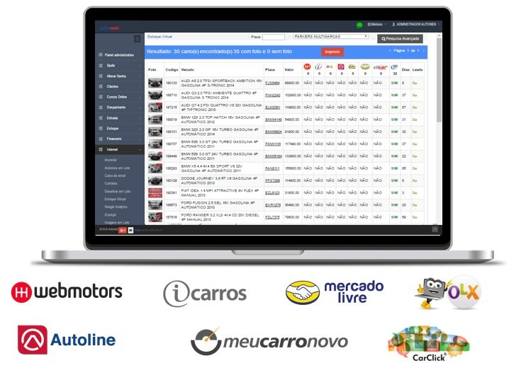  criação de sites Classificados de Veículos