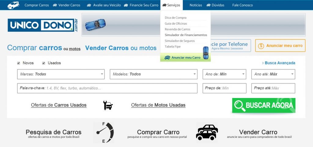 criação de sites criação de sites Classificados de Veículos